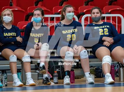 Thumbnail 1 in John Paul II Catholic vs Freedom Christian Academy (NCISAA 2A State Quarterfinals) photogallery.