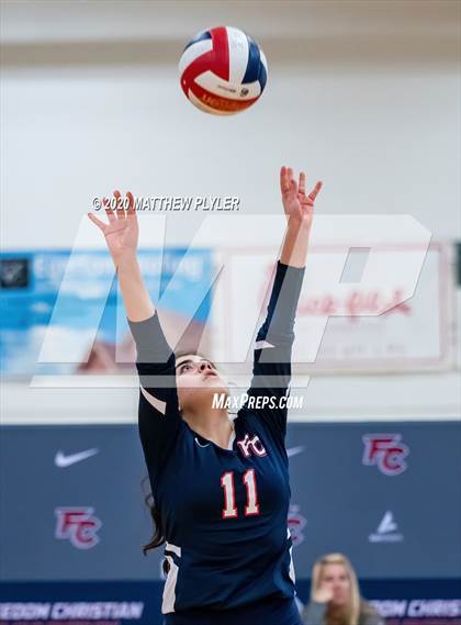 Thumbnail 3 in John Paul II Catholic vs Freedom Christian Academy (NCISAA 2A State Quarterfinals) photogallery.