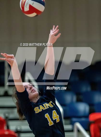 Thumbnail 2 in John Paul II Catholic vs Freedom Christian Academy (NCISAA 2A State Quarterfinals) photogallery.