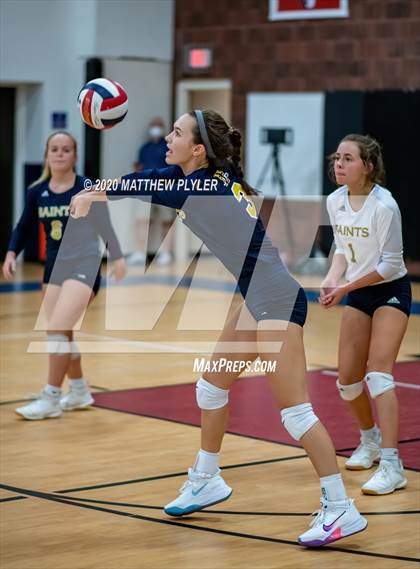 Thumbnail 1 in John Paul II Catholic vs Freedom Christian Academy (NCISAA 2A State Quarterfinals) photogallery.
