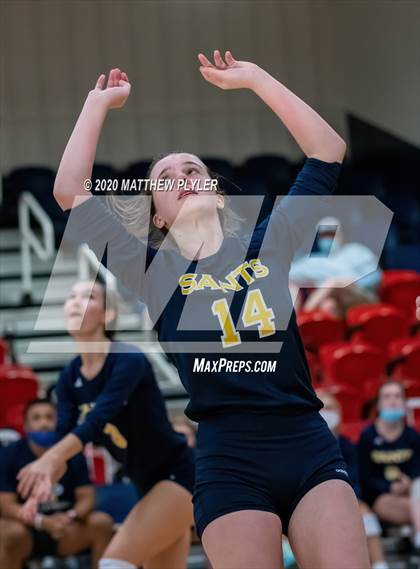 Thumbnail 1 in John Paul II Catholic vs Freedom Christian Academy (NCISAA 2A State Quarterfinals) photogallery.