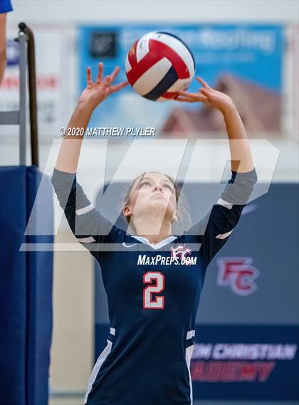 Thumbnail 3 in John Paul II Catholic vs Freedom Christian Academy (NCISAA 2A State Quarterfinals) photogallery.