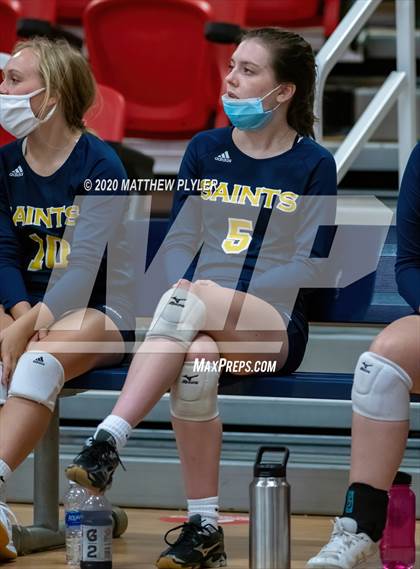 Thumbnail 3 in John Paul II Catholic vs Freedom Christian Academy (NCISAA 2A State Quarterfinals) photogallery.