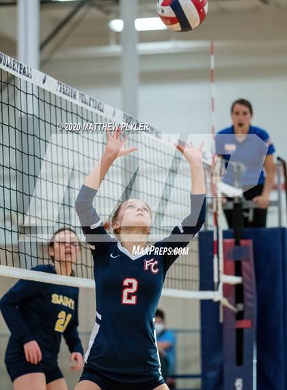 Thumbnail 2 in John Paul II Catholic vs Freedom Christian Academy (NCISAA 2A State Quarterfinals) photogallery.