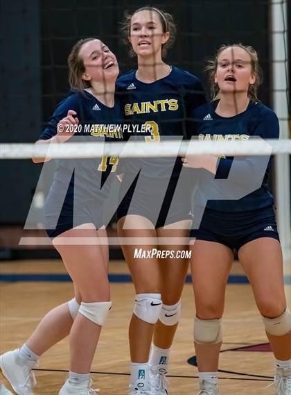 Thumbnail 3 in John Paul II Catholic vs Freedom Christian Academy (NCISAA 2A State Quarterfinals) photogallery.