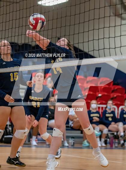 Thumbnail 1 in John Paul II Catholic vs Freedom Christian Academy (NCISAA 2A State Quarterfinals) photogallery.
