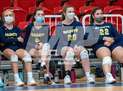 Thumbnail 2 in John Paul II Catholic vs Freedom Christian Academy (NCISAA 2A State Quarterfinals) photogallery.