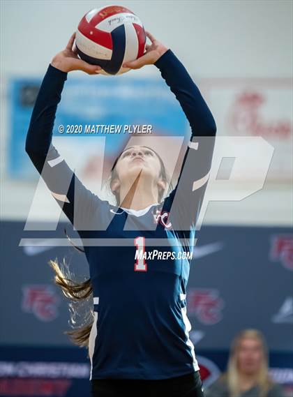 Thumbnail 3 in John Paul II Catholic vs Freedom Christian Academy (NCISAA 2A State Quarterfinals) photogallery.