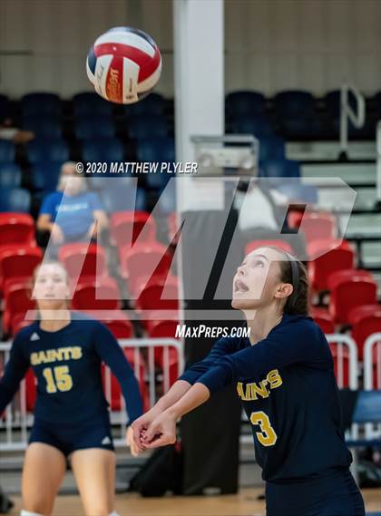 Thumbnail 3 in John Paul II Catholic vs Freedom Christian Academy (NCISAA 2A State Quarterfinals) photogallery.