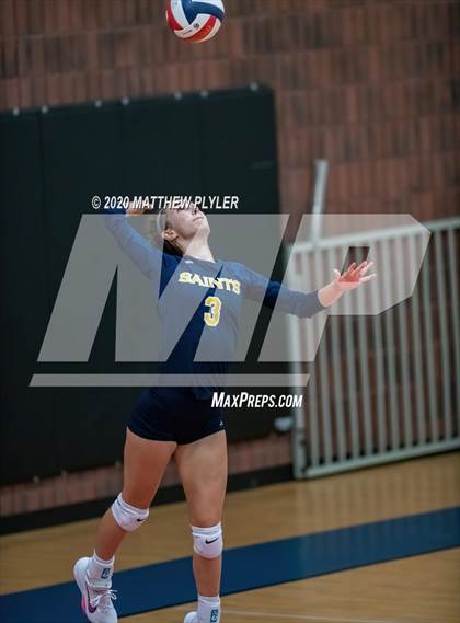 Thumbnail 3 in John Paul II Catholic vs Freedom Christian Academy (NCISAA 2A State Quarterfinals) photogallery.