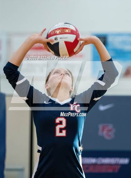 Thumbnail 1 in John Paul II Catholic vs Freedom Christian Academy (NCISAA 2A State Quarterfinals) photogallery.