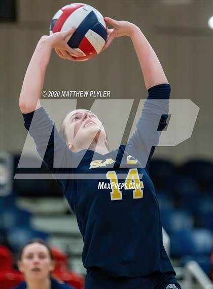 Thumbnail 2 in John Paul II Catholic vs Freedom Christian Academy (NCISAA 2A State Quarterfinals) photogallery.
