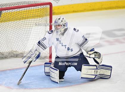 Thumbnail 1 in Joel Barlow/Weston/Abbott Tech vs. Wilton (CIAC DIII Semifinal) photogallery.