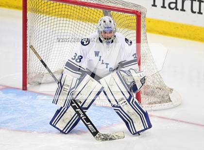 Thumbnail 1 in Joel Barlow/Weston/Abbott Tech vs. Wilton (CIAC DIII Semifinal) photogallery.