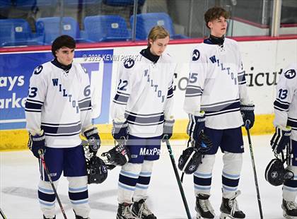 Thumbnail 2 in Joel Barlow/Weston/Abbott Tech vs. Wilton (CIAC DIII Semifinal) photogallery.