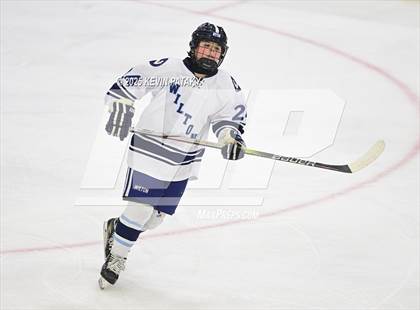 Thumbnail 3 in Joel Barlow/Weston/Abbott Tech vs. Wilton (CIAC DIII Semifinal) photogallery.