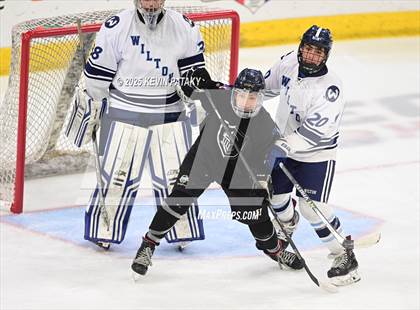 Thumbnail 2 in Joel Barlow/Weston/Abbott Tech vs. Wilton (CIAC DIII Semifinal) photogallery.