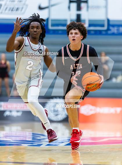 Thumbnail 3 in Alta vs. Sunrise Christian Academy (5 for the Fight Hoopfest) photogallery.