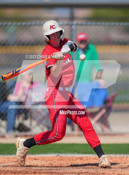 Thumbnail 2 in Prospect Ridge Academy vs. Arrowhead Christian(Coach Bob Tournament) photogallery.
