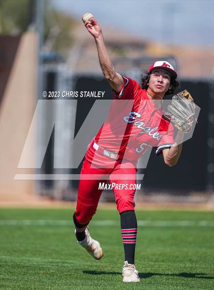 Thumbnail 3 in Prospect Ridge Academy vs. Arrowhead Christian(Coach Bob Tournament) photogallery.