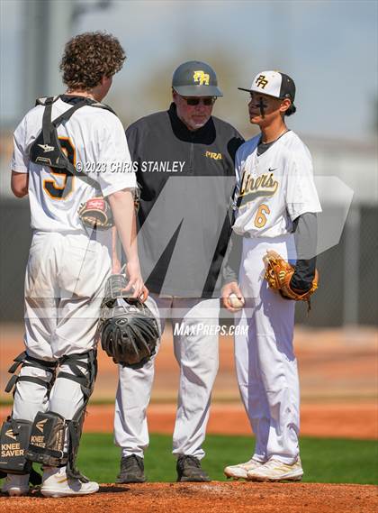 Thumbnail 3 in Prospect Ridge Academy vs. Arrowhead Christian(Coach Bob Tournament) photogallery.