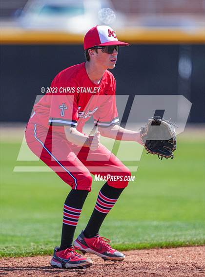 Thumbnail 3 in Prospect Ridge Academy vs. Arrowhead Christian(Coach Bob Tournament) photogallery.