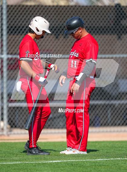 Thumbnail 3 in Prospect Ridge Academy vs. Arrowhead Christian(Coach Bob Tournament) photogallery.