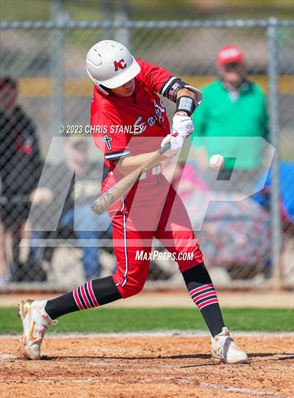 Thumbnail 3 in Prospect Ridge Academy vs. Arrowhead Christian(Coach Bob Tournament) photogallery.