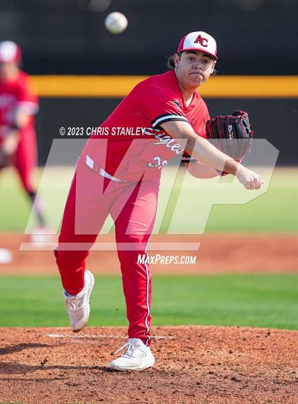 Thumbnail 3 in Prospect Ridge Academy vs. Arrowhead Christian(Coach Bob Tournament) photogallery.