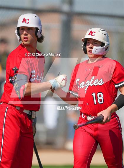 Thumbnail 2 in Prospect Ridge Academy vs. Arrowhead Christian(Coach Bob Tournament) photogallery.