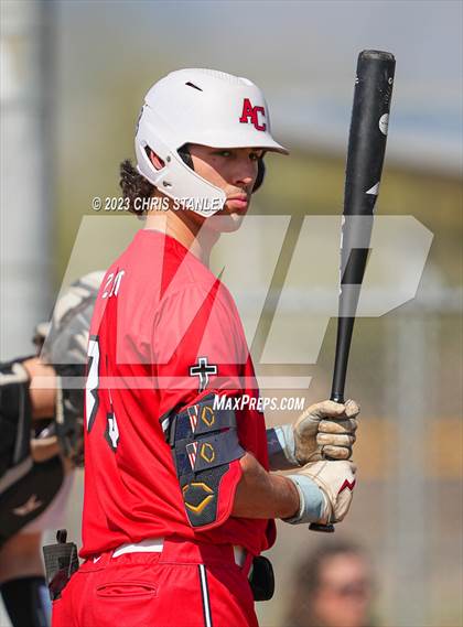 Thumbnail 3 in Prospect Ridge Academy vs. Arrowhead Christian(Coach Bob Tournament) photogallery.