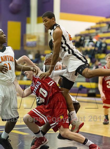 Thumbnail 3 in Clairton vs. Cochranton (PIAA Class A Playoff - Round 1) photogallery.