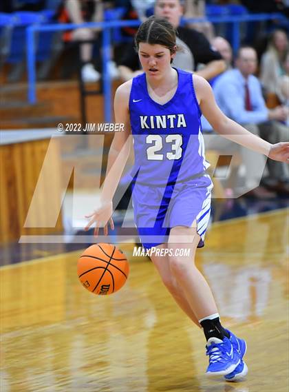 Thumbnail 2 in Kinta vs Welch (OSSAA Class B Area II District Playoff) photogallery.