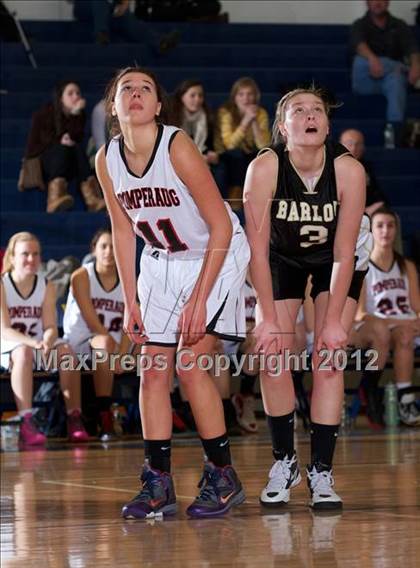 Thumbnail 1 in Joel Barlow vs Pomperaug (SWC Semifinal) photogallery.