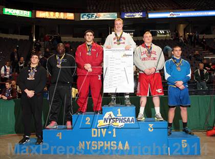 Thumbnail 2 in NYSPHSAA Championships (Division 1 Finals 145-285 Lbs) photogallery.