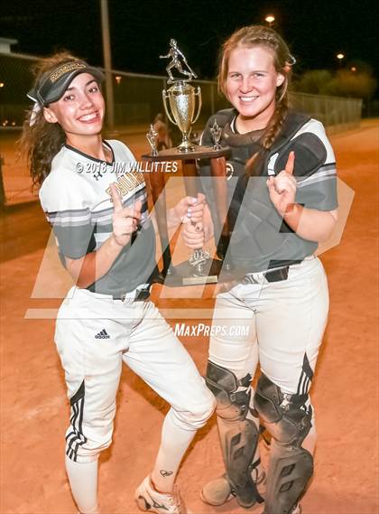 Thumbnail 3 in Trivium Prep vs Saguaro (Chandler Prep Softball Classic Platinum Final Awards) photogallery.