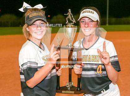 Thumbnail 1 in Trivium Prep vs Saguaro (Chandler Prep Softball Classic Platinum Final Awards) photogallery.