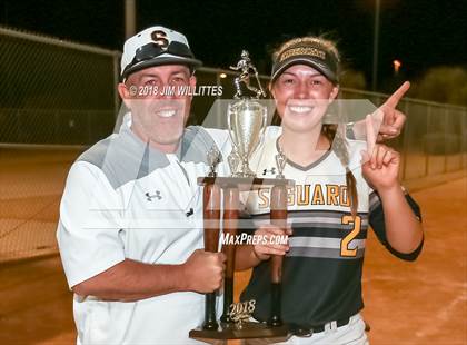 Thumbnail 3 in Trivium Prep vs Saguaro (Chandler Prep Softball Classic Platinum Final Awards) photogallery.