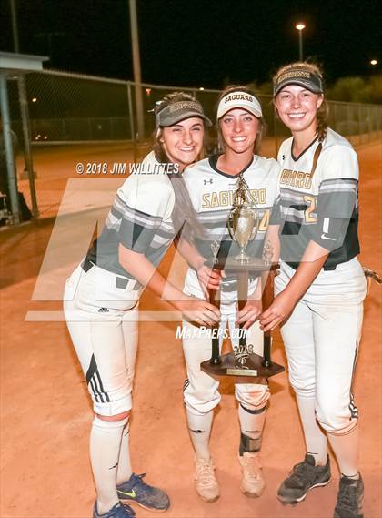 Thumbnail 2 in Trivium Prep vs Saguaro (Chandler Prep Softball Classic Platinum Final Awards) photogallery.