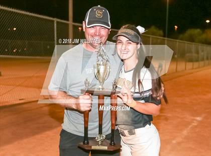 Thumbnail 3 in Trivium Prep vs Saguaro (Chandler Prep Softball Classic Platinum Final Awards) photogallery.