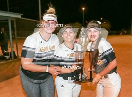 Thumbnail 1 in Trivium Prep vs Saguaro (Chandler Prep Softball Classic Platinum Final Awards) photogallery.