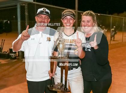 Thumbnail 2 in Trivium Prep vs Saguaro (Chandler Prep Softball Classic Platinum Final Awards) photogallery.