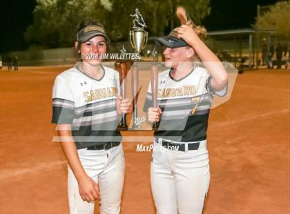 Thumbnail 3 in Trivium Prep vs Saguaro (Chandler Prep Softball Classic Platinum Final Awards) photogallery.
