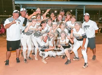Thumbnail 1 in Trivium Prep vs Saguaro (Chandler Prep Softball Classic Platinum Final Awards) photogallery.