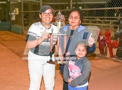 Thumbnail 2 in Trivium Prep vs Saguaro (Chandler Prep Softball Classic Platinum Final Awards) photogallery.