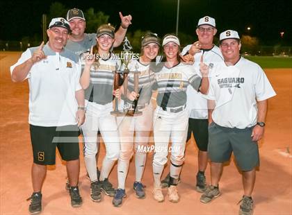 Thumbnail 2 in Trivium Prep vs Saguaro (Chandler Prep Softball Classic Platinum Final Awards) photogallery.