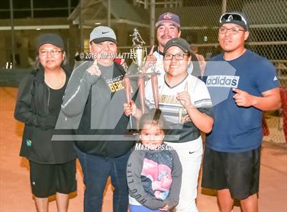 Thumbnail 1 in Trivium Prep vs Saguaro (Chandler Prep Softball Classic Platinum Final Awards) photogallery.