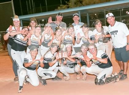 Thumbnail 2 in Trivium Prep vs Saguaro (Chandler Prep Softball Classic Platinum Final Awards) photogallery.