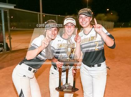Thumbnail 3 in Trivium Prep vs Saguaro (Chandler Prep Softball Classic Platinum Final Awards) photogallery.
