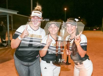Thumbnail 2 in Trivium Prep vs Saguaro (Chandler Prep Softball Classic Platinum Final Awards) photogallery.